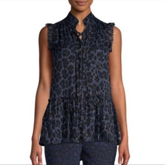 Kate Spade Leopard Clip Dot Top - Picture 2 of 11